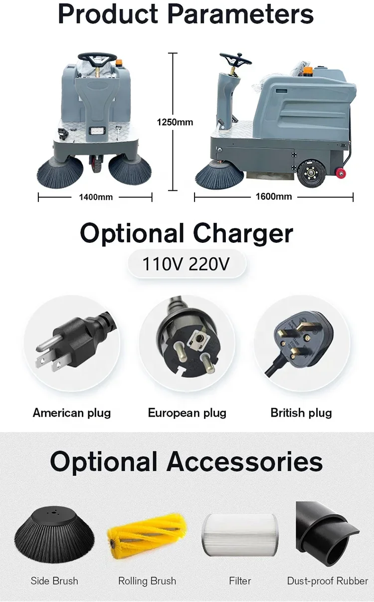 YG Customized Best Price Custom Mechanical Mini Street Road Sweeper