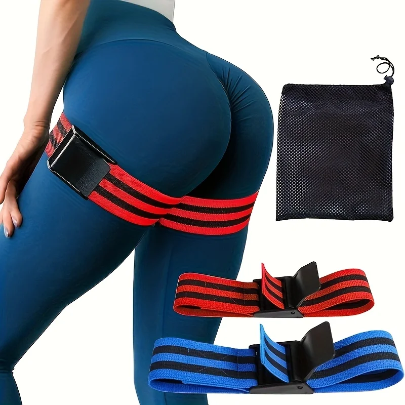2pcs Adjustable Leg Blood Flow Restriction Bands – Enhance Muscle Growth & Strength, Ideal for Leg Workouts, Glute Exercises