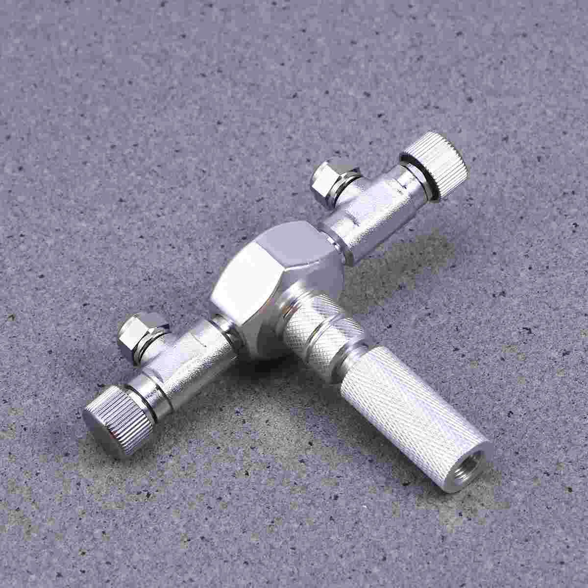 

2 in 1 Manifold Connectors CO2 Connector Metal Inline Tubing for Aquarium Fish Tank co2 valve 2 in 1 valve