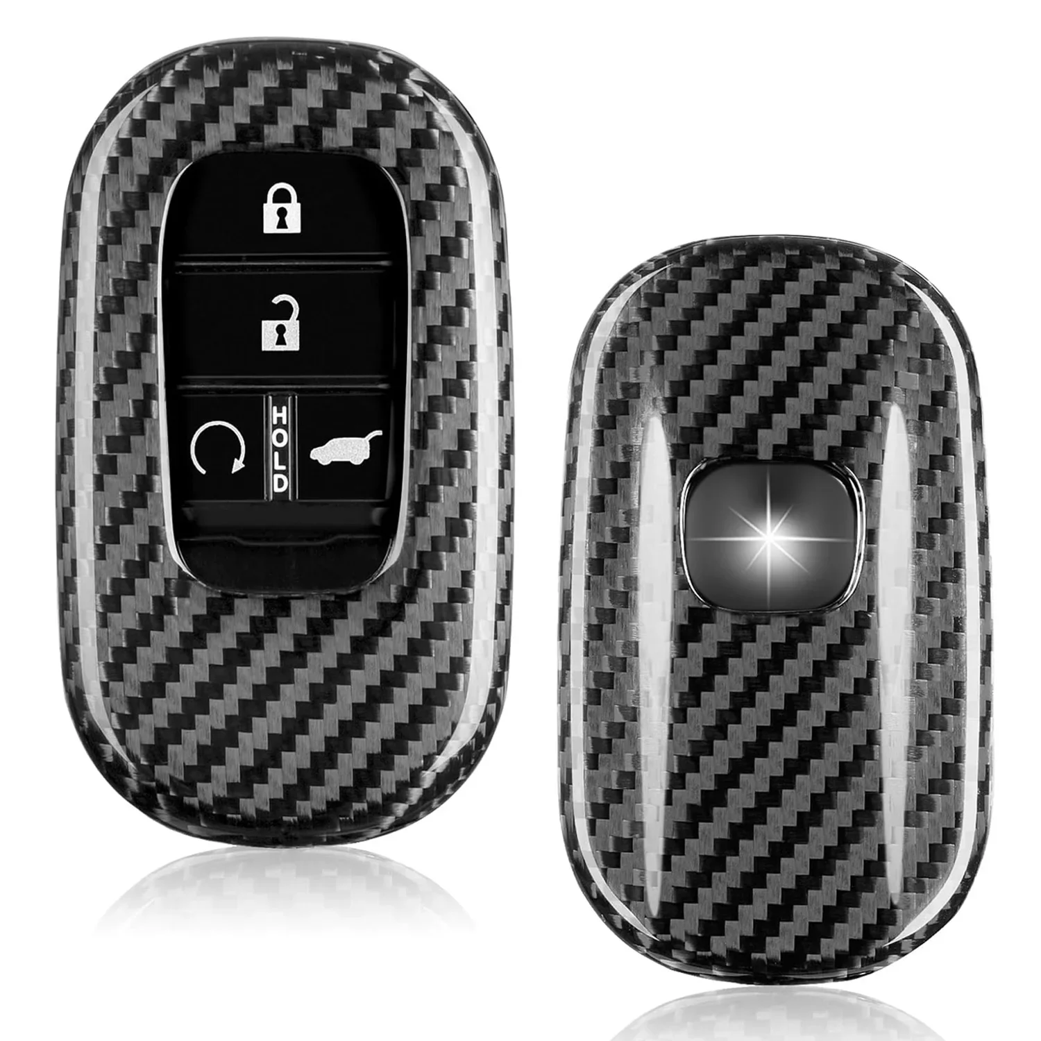 

Key Fob Cover For Honda Civic Type R 2025 Real Carbon Fiber Key Case For Honda Accord HR-V CR-V Pilot Sport 2024 Accessories
