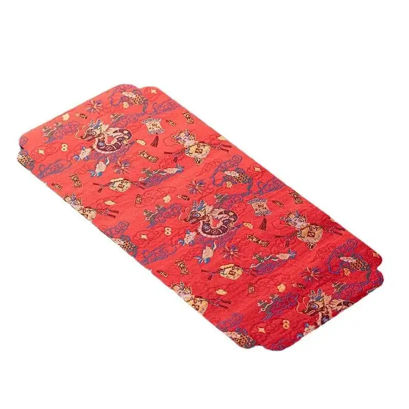 Brocade Tea Mat Auspicious Dragon Chinese Style Table Runner Waterproof Tea Flag Dry Foam Mat Portable Tea Tablecloth Tea view 5