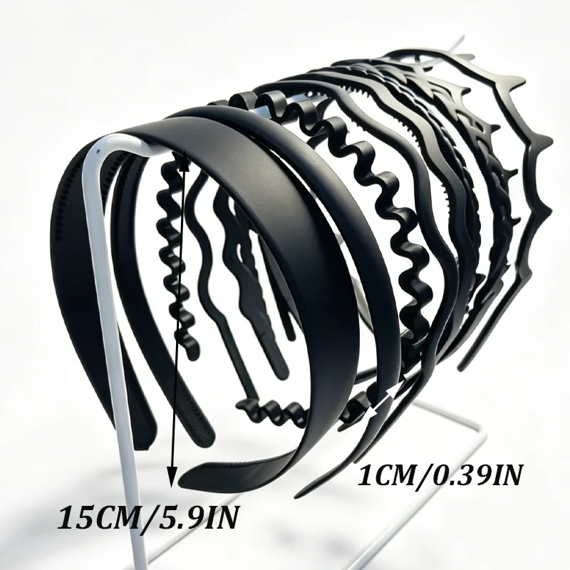 3 Stück ZYFHTT Einfaches Acryl-Stirnband für Frauen, elegantes Haarband zum Waschen des Gesichts, modisches Haarband für Mädchen, Haar-Accessoires – Detail 3