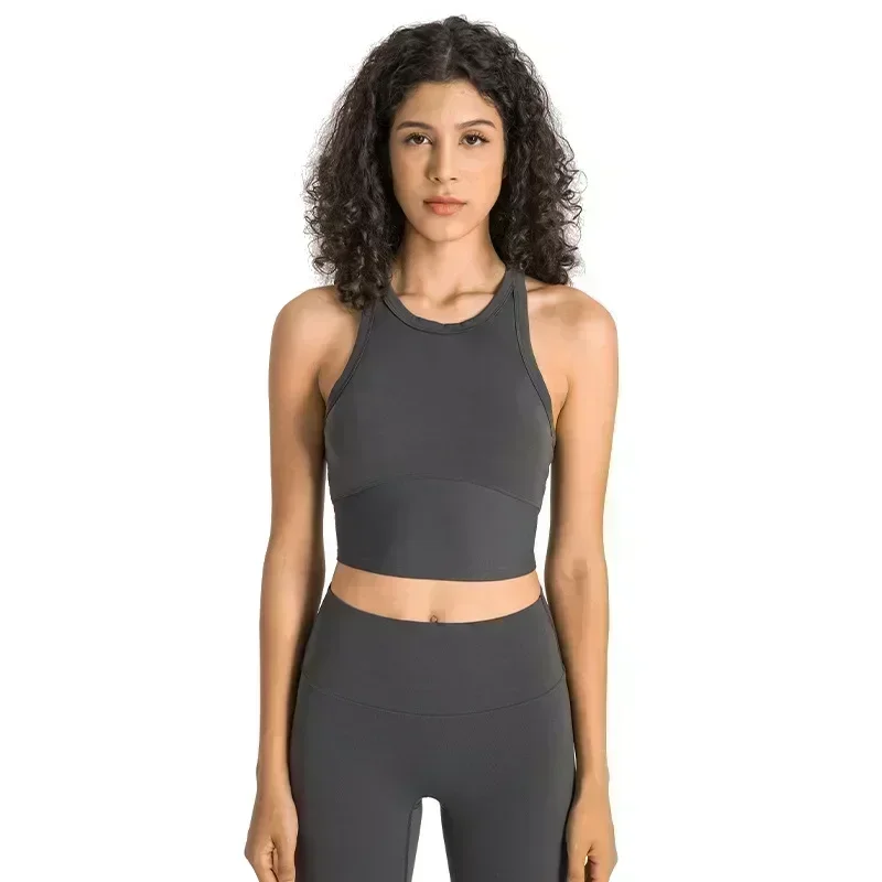 

Лимонный бюстгальтер для тренировок в тренажерном зале, бюстгальтер без косточек для йоги и фитнеса, спортивный бюстгальтер с накладкой на грудь, дышащее укороченное нижнее белье, женская одежда