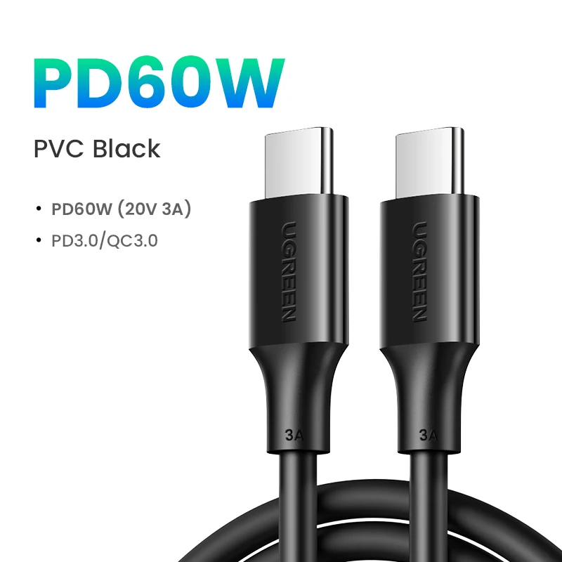 UGREEN 100W USB Type C To USB C Cable For Samsung Galaxy S24 For iPhone 15 Macbook Xiaomi PD Fast Charging Charger 5A Fast USB C