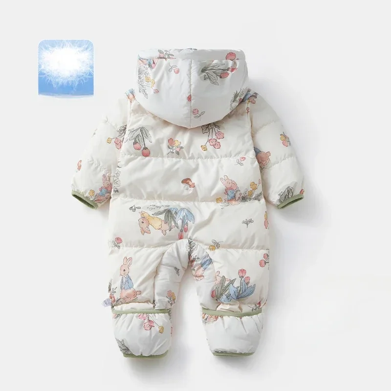 2024 Baby Boy Girl Clothes Neonatal down Jacket Jumpsuit for Kids Matching Winter Bodysuit Outfit Lightweight Outerwear Romper