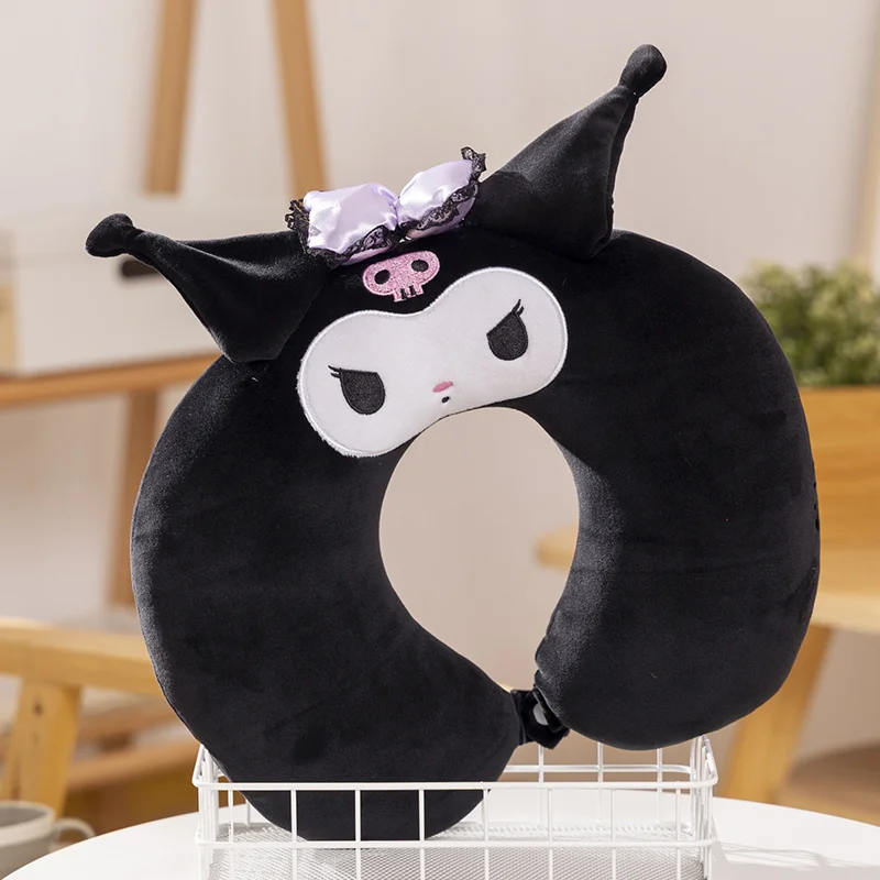 Cute Lolita U-shaped Neck Pillow Kuromi My Melody Stuffed Anime Nap Pillow Office Car Comfortable Japanese Style U-shaped Pillow