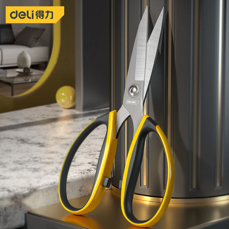 Deli Multi-specification Household Scissors Multifunction Hand Tool Tailor Scissors for Cutting Leather/Fabric/Paper/Fishing Net