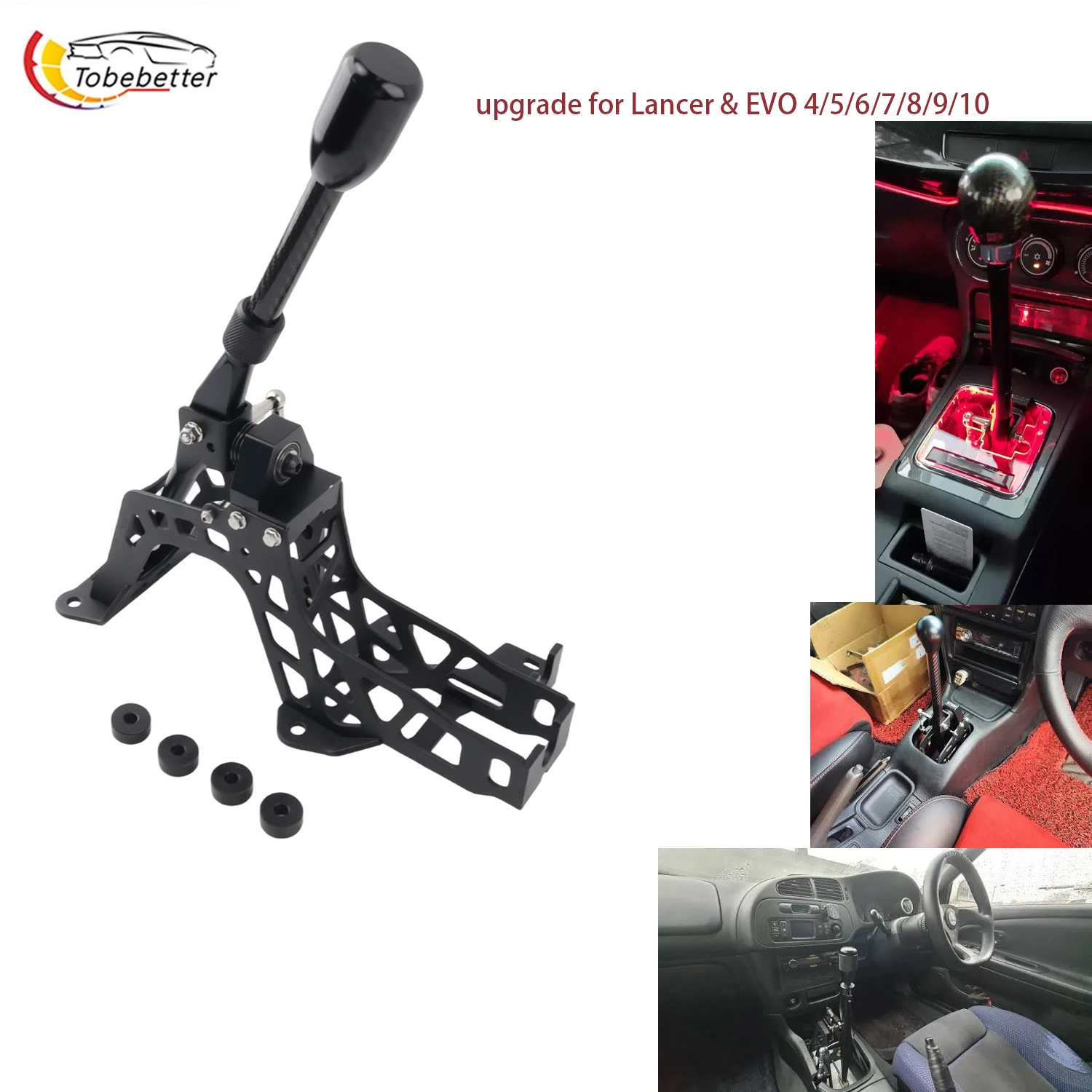 Self-Centering Billet Shifter Evo Racing Short Shifter for Mitsubishi 10 Evo X CZ4A GSR 5-speed Evo 9 or 6-speed conversion swap