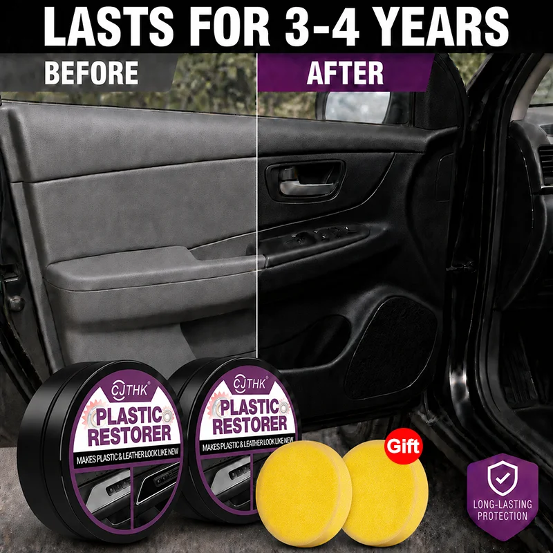 Car Plastic Restorer Back To Black Gloss Auto Interior Leather & Panel Renewal Wax Coating Agent Auto Polish And Repair Coating