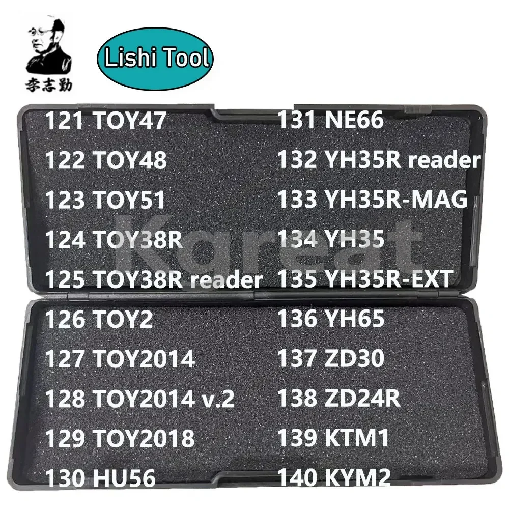 Ferramentas do serralheiro de LiShi, 2 em 1, J6, J7, SIP16, HU36, SW5.7(2), YA4R, Y13, Qirui, Changan, JAC02, KIA1R, KIA3R, Yamaha, Baojun, novo