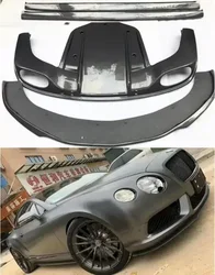 New！ Real Carbon Fiber Body Kit For Bentley Continental GT 2012 2013 2014 4.0/6.0 Front Bumper Lip Rear Diffuser Spoiler Side Sk