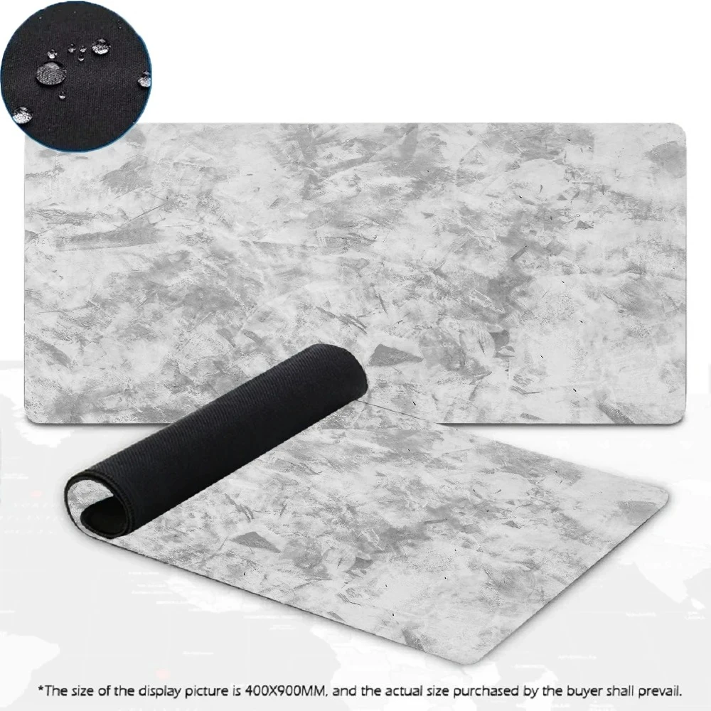 The 400x900x4mm Waterproof Mouse Pad, Made of Charcoal Grey Stain-Resistant Fabric and Featuring an Anti-Slip