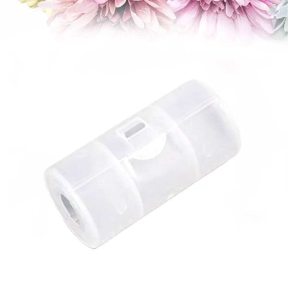 C Battery Converter Holder Case Portable Environmental PP Material Strong Toughness Easy Use At Home Office Camping