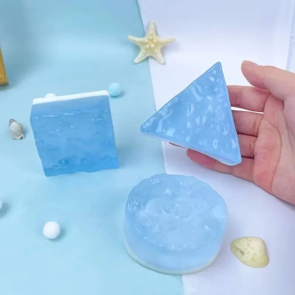 Gifts TPR Ocean Cheese Squeeze Super Soft Sticky Texture Mousse Fidget Square Shape Ocean Theme Squishy Fidget
