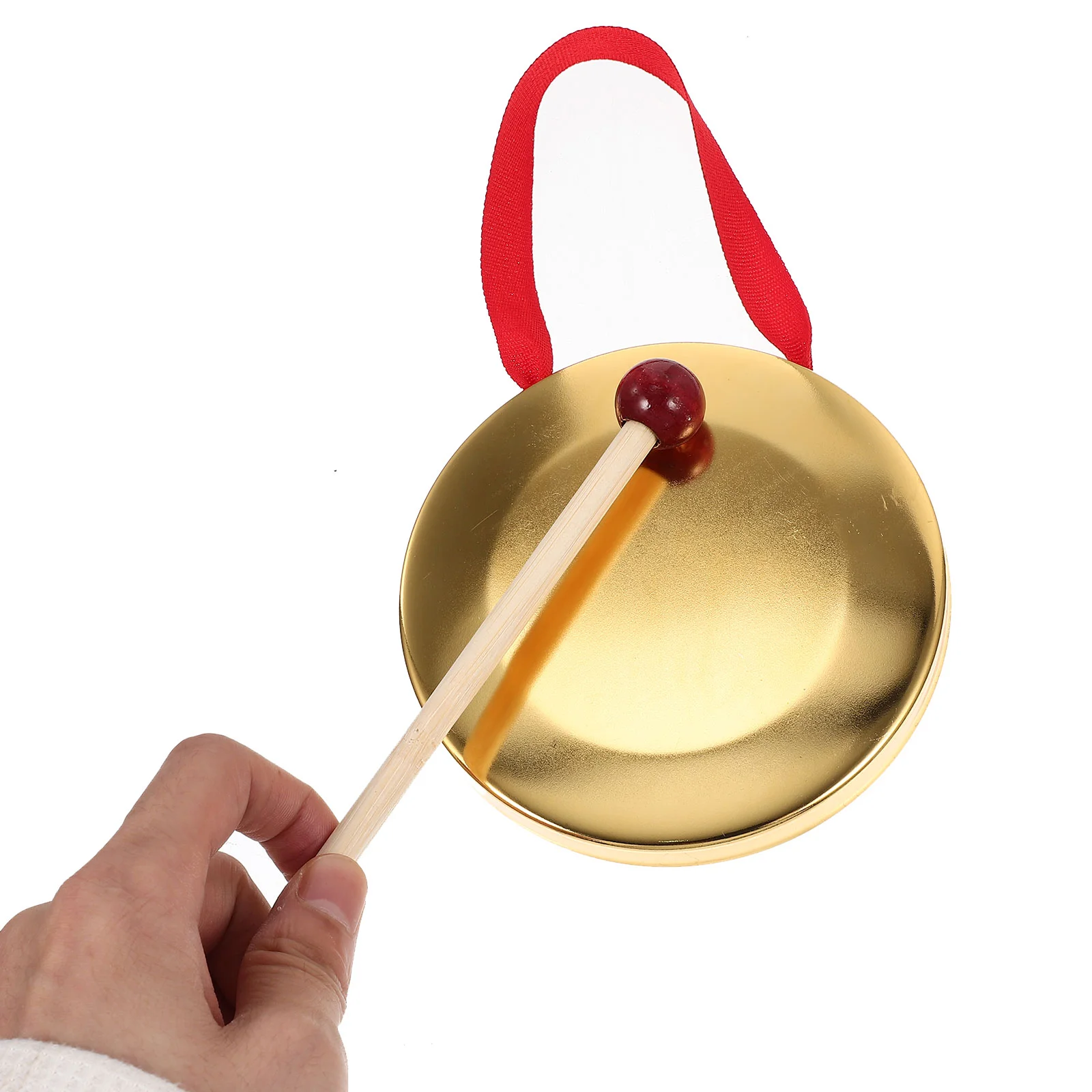 Percussion Instrument Week Cymbal Musical Toy Kids Party Props Supply Handheld Portable Chinese Gong Metal Interesting