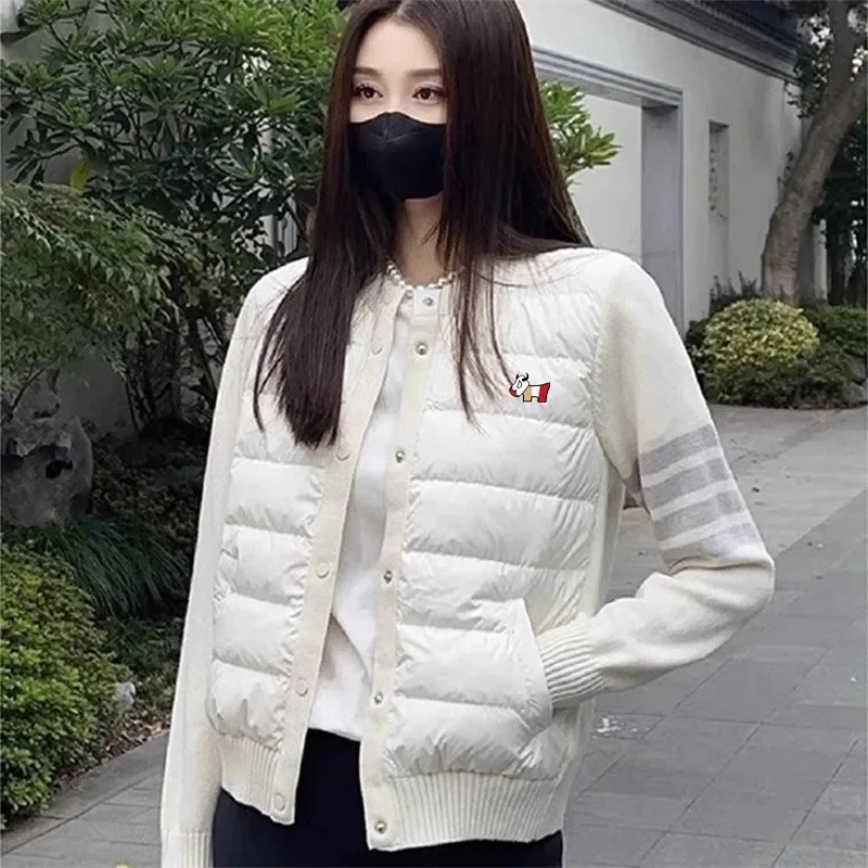 Ropa de Golf para mujer, chaqueta de Golf auténtica coreana, abrigo deportivo informal a la moda, ropa de Golf acolchada, otoño e invierno, 2024