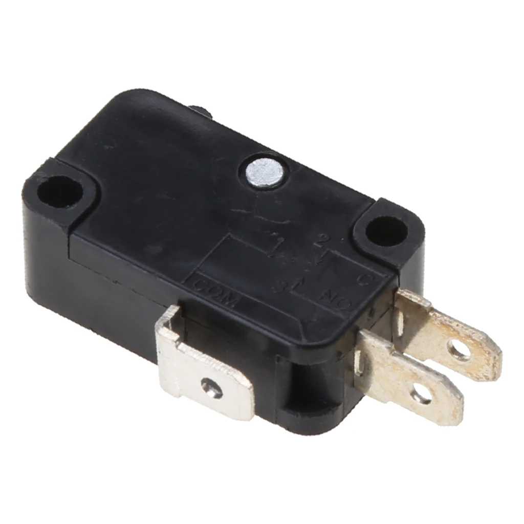 KW7-0C AC125V/250V 15A Micro Limit Switch Replacement 1NO+1NC SPDT Snap Action Button Push for Microwave Oven Door  Dropship