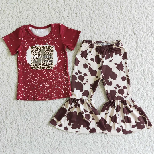 

Baby Boy/Girl kids clothes sets cotton kids girls boy stich children party two pieces outfits 2024 can customize