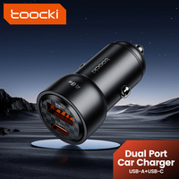 Toocki 48w Car Charger 18wUSB A+ Type C PD30w Fast Charging Car Mobile Phone Adapter For Xiaomi iPhone Huawei Samsung Cellphones