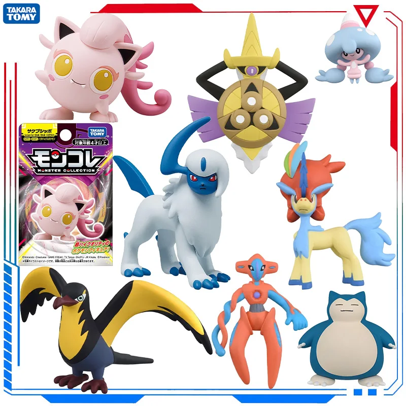 Genuine Pokemon Figure Scream Tail Kilowattrel Absol Deoxys(Normal Forme ) Snorlax MS Series PVC Action Model Collectible Toys