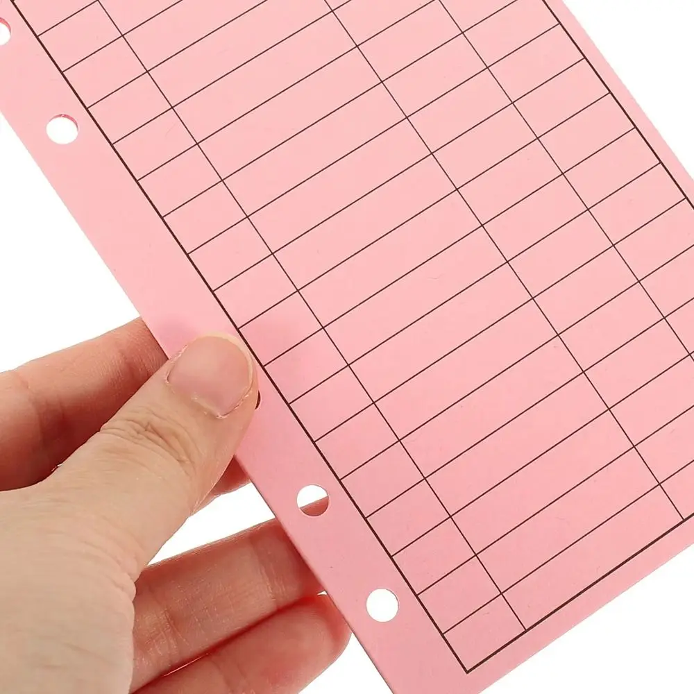 12pcs/set Loose Leaf Budget Envelope Cardstock Thickened Cash Envelope Portable Reusable Kraft Paper Envelopes Daily Expenses
