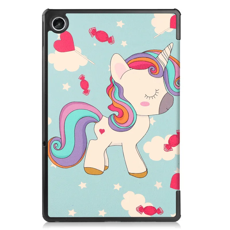 Tablet Case for Lenovo Tab M10 Plus 3rd Gen TB-125FU Cute Unicorn Painted Hard PC Back for Lenovo Tab M10 Plus 3rd Gen Cover