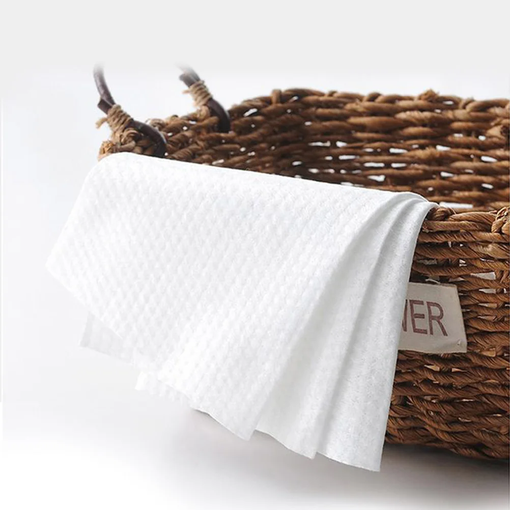 

2 Rolls Cotton Makeup Remover Towels Disposable Face Cleansing Wipes Dry Wet Tissues Soft Absorbent No Chemical Suitable