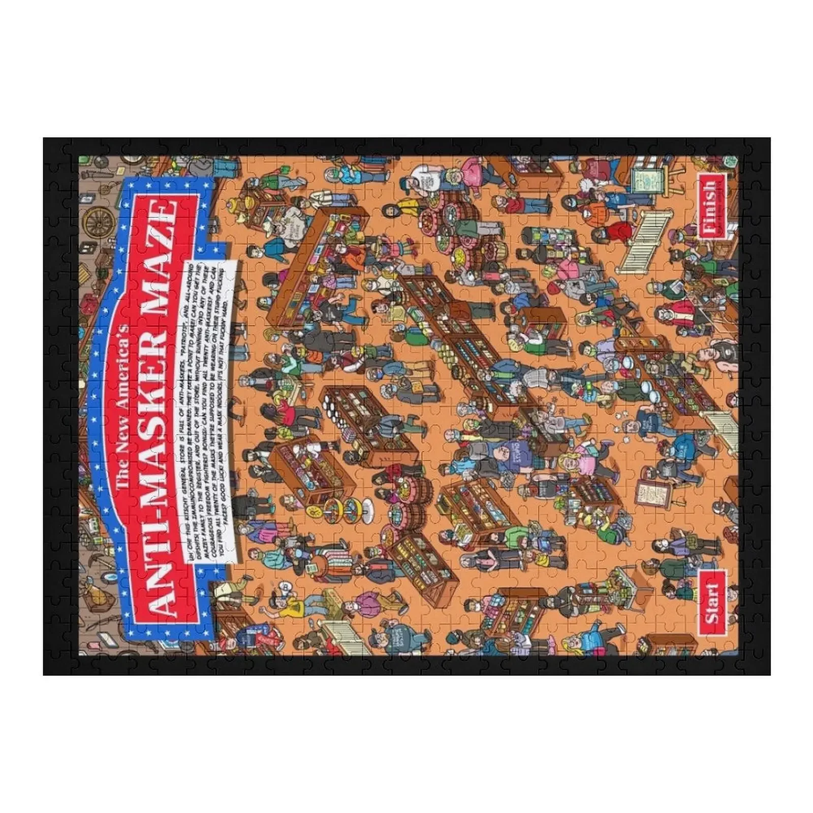 

The New America’s Anti-Masker Maze Jigsaw Puzzle Personalized Christmas Gifts Customized Photo Puzzle