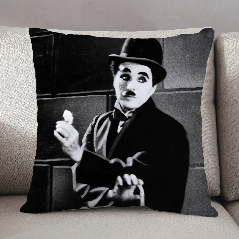 Decorative Pillows for Sofa Cushions Cover Charlie Chaplin Home and Decoration Throw Pillow Covers Personalized Gifts Cushion