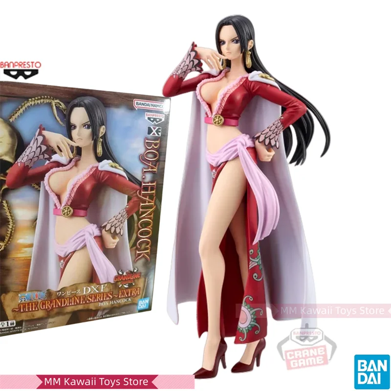 100% Original Bandai Genuine Banpresto One Piece DXF 17cm Boa·Hancock PVC Collection Model Dolls Toy for Gift Drop Shipping