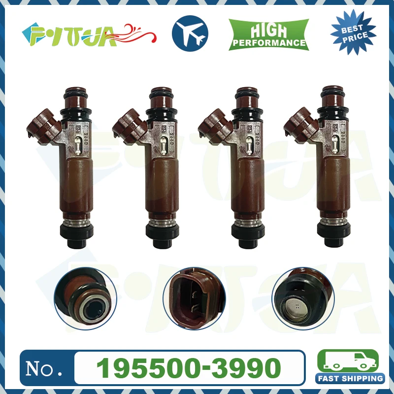

4pcs Fuel injector 195500-3990 For Mazda New Arrival High Quality Replacement Part Brand New 1955003990