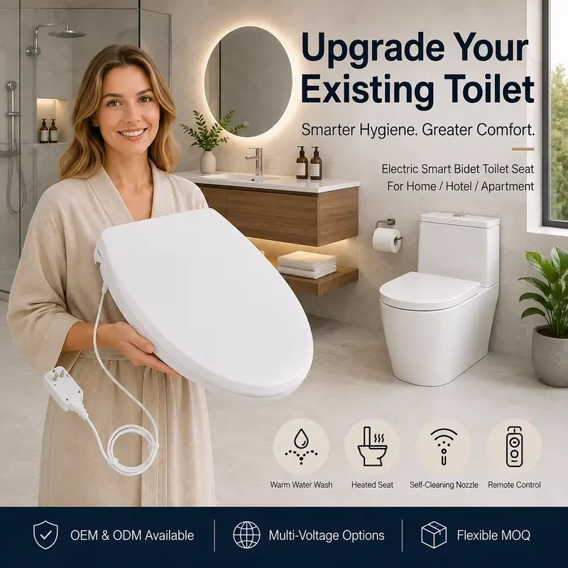 Smart Electric Bidet Seat U Shape V Shape Auto Flip Heated Cover Constant Temperature Household Toilet Lid Intelligent Warmer