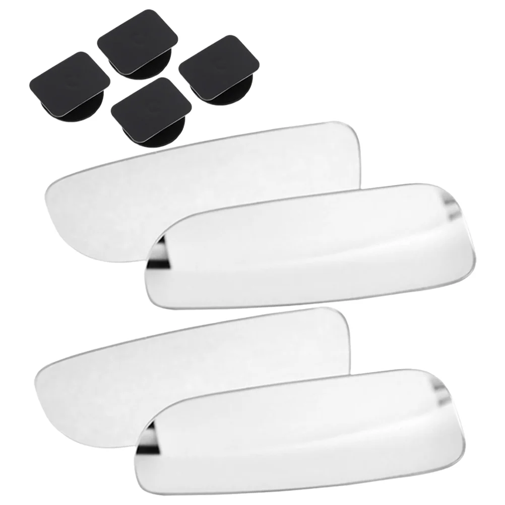 

2 Pairs Blind Spot Mirror Car Rearview Mirrors Side Rimless Pp Auxiliary for Cars