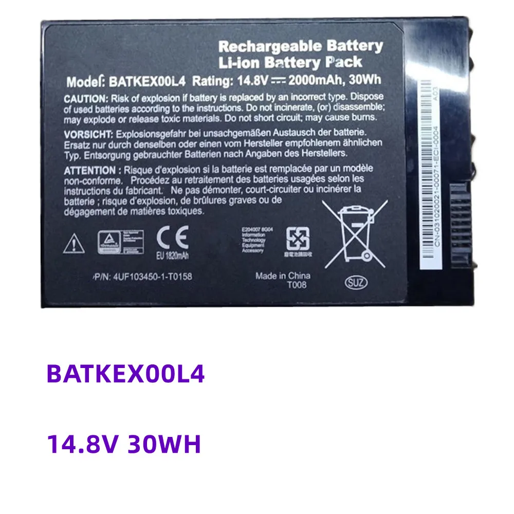 

New BATKEX00L4 Battery For Motion Computing I.T.E. Tablet Computers T008 J3400 J3500 J3600 4UF103450-1-T0158 14.8V 2000mAh