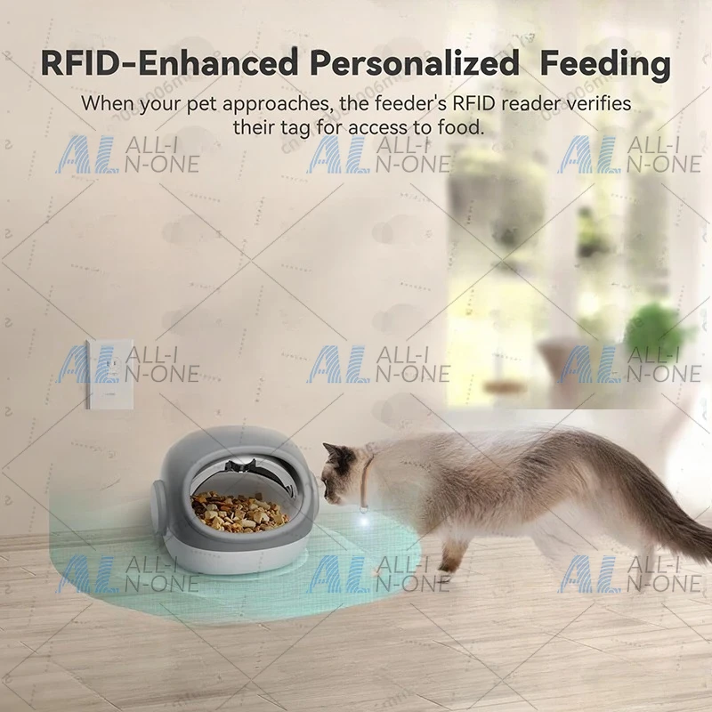 2025 Thermal Automatic Cat Feeder Timed Smart Dog Food Car Microchip Pet Feeder Wet Cat Dry Food Dispenser with Collar Sensor