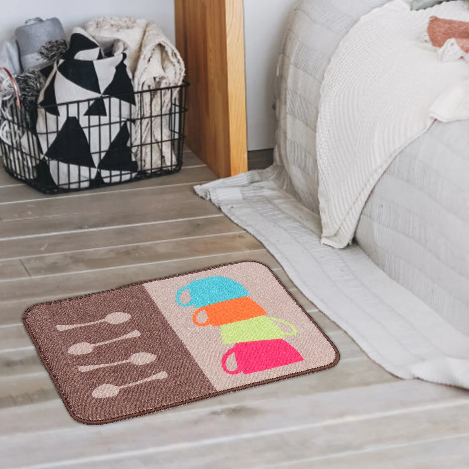 

2pcs Non Slip Rugs PVC Floor Mat Anti Skid Entrance Sink Kitchen Rugs Carpet Decorative Oil Proof Mats Durability