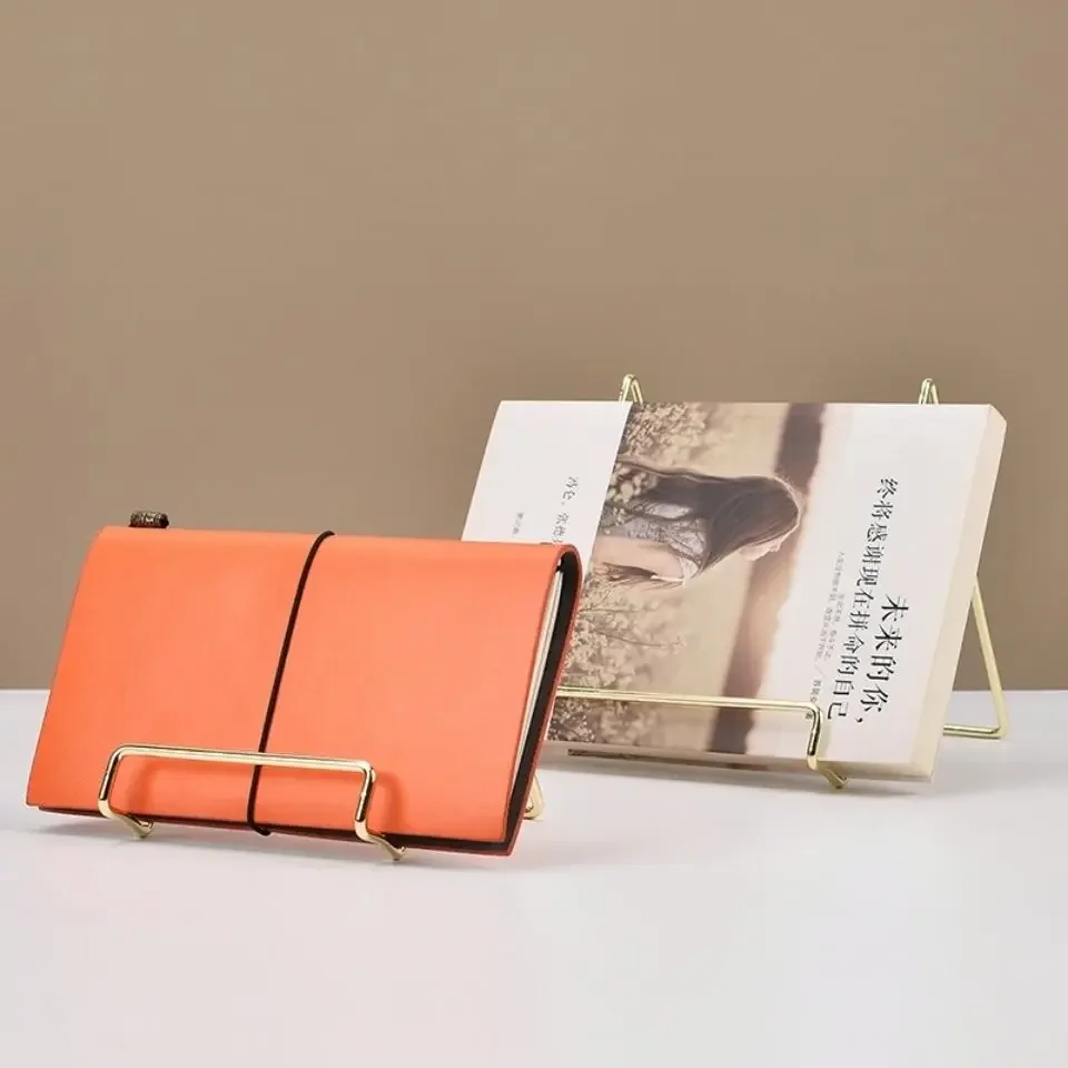 Metal Gold Desktop Storage Rack Certificates Medals Photo Albums Photo Frames Stands Display Racks Decorative Support Holders