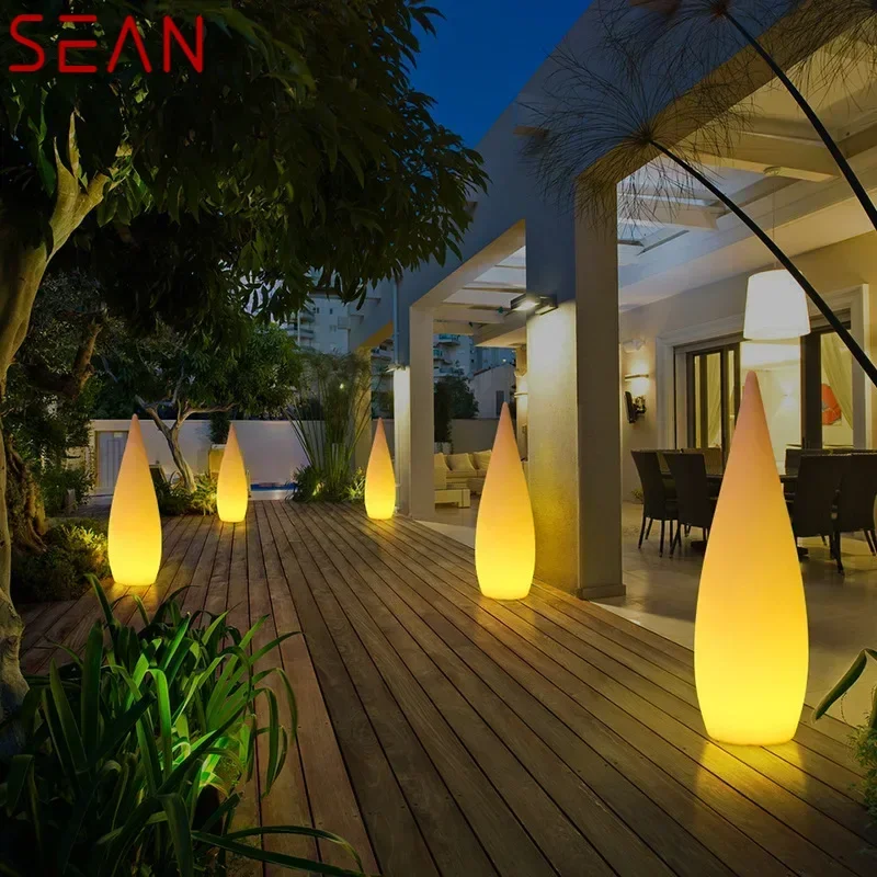 SEAN Solar Water Droplet Landscape Lamp Waterproof IP65 With Remote Control for Garden Porch Decoration