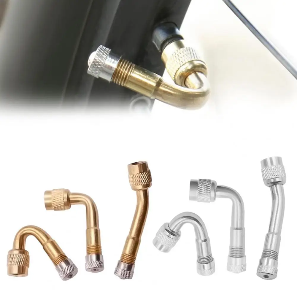 

45/90/35 Degree Brass Tire Valve Extension Set 45/90/135 Degree Bent Adapter Kit For Car Motorcycle Valve Core Rubber Seal Ring