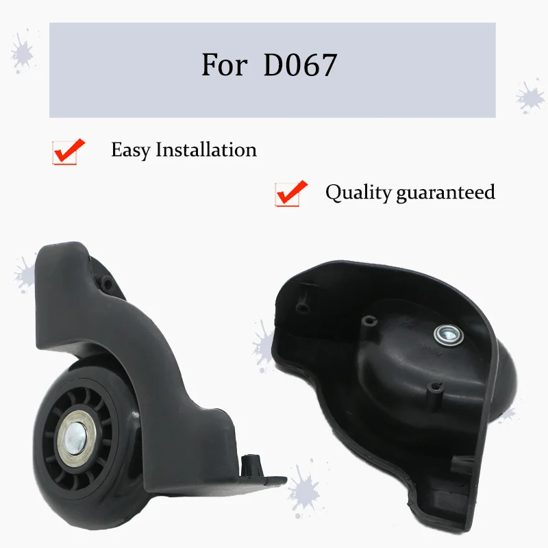 

For D067 Universal Luggage Case Front Wheel Straight Roller Replacement Part Non-Rotating Luggage Case Repair Accessory