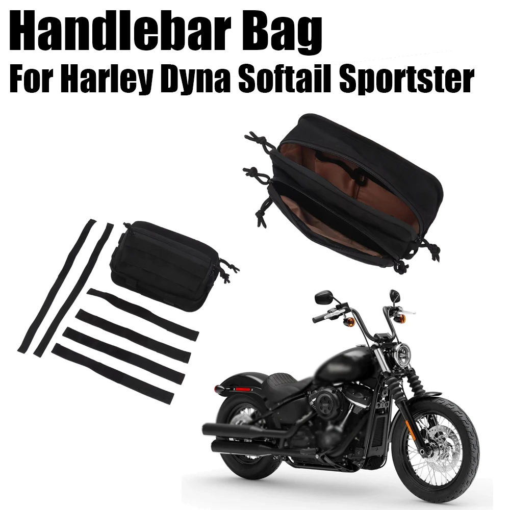 New Clubstyle Waterproof Handlebar Bag Cover for Harley Softail Sportster Dyna Motorcycle Universal Storage Pouch
