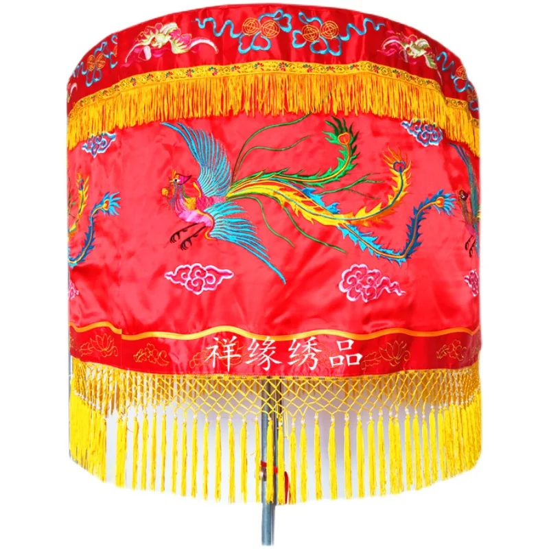 Customized Treasure Cover Umbrella Dragon and Phoenix Umbrella Yellow Luo Umbrella Lotus Treasure Cover Wedding