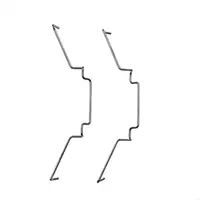 Clip de ventilador 8/ 9/ 12 cm Montaje del ventilador en enfriadores de CPU Clip de acero Fácil de construir 2 piezas