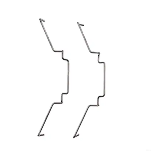 Clip de ventilador 8/ 9/ 12 cm Montaje del ventilador en enfriadores de CPU Clip de acero Fácil de construir 2 piezas