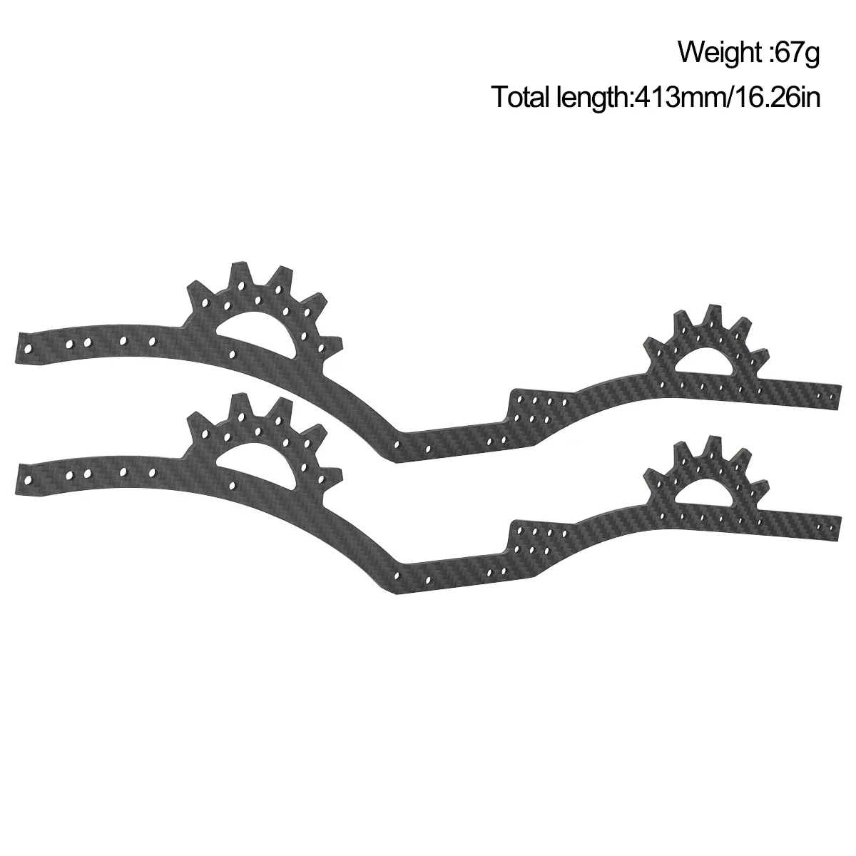 Kit de chasis LCG para 1/10 RC Crawlers SCX10 Capra Compatible con actualización de gravedad central baja de alto rendimiento