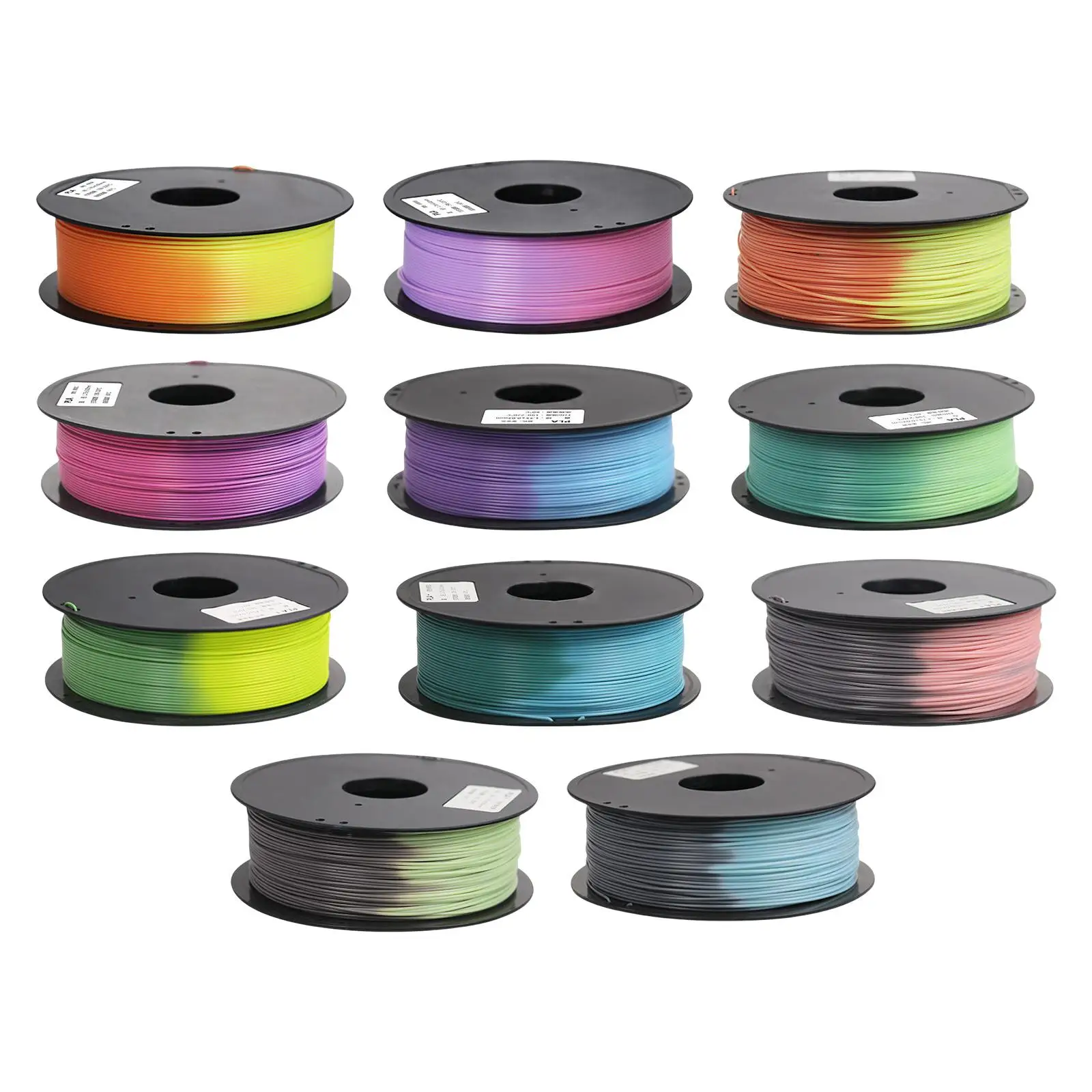 Pla 3D Printer Filament Color Filament 1kg 2.2lbs 330 Meters Neatly Wound