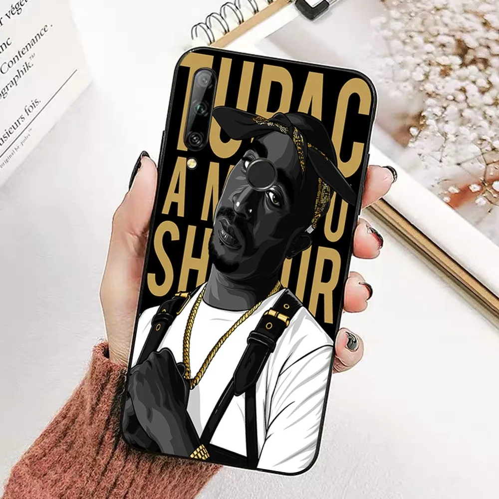 Hip Hop Singer T-Tupac Retro Phone Case For Huawei Honor 10 Lite 9 20 7A 9X 30 50 60 70 Pro Plus Soft Silicone Cover