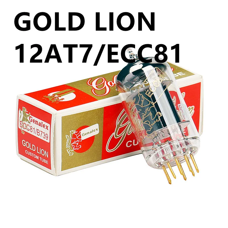 Вакуумная трубка GOLD LION 12AT7/ECC81 B739 6201, заводское тестирование и соответствие