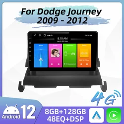 Car Radio For Dodge Journey 2009 - 2012 2 Din Screen Android Stereo GPS Navigation Multimedia Autoradio Head Unit Carplay Auto