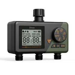 Temporizador de agua automático inteligente de 1/2/3 zonas, máquina de riego Digital para jardín, aspersor inteligente para uso en exteriores para ahorrar agua y tiempo